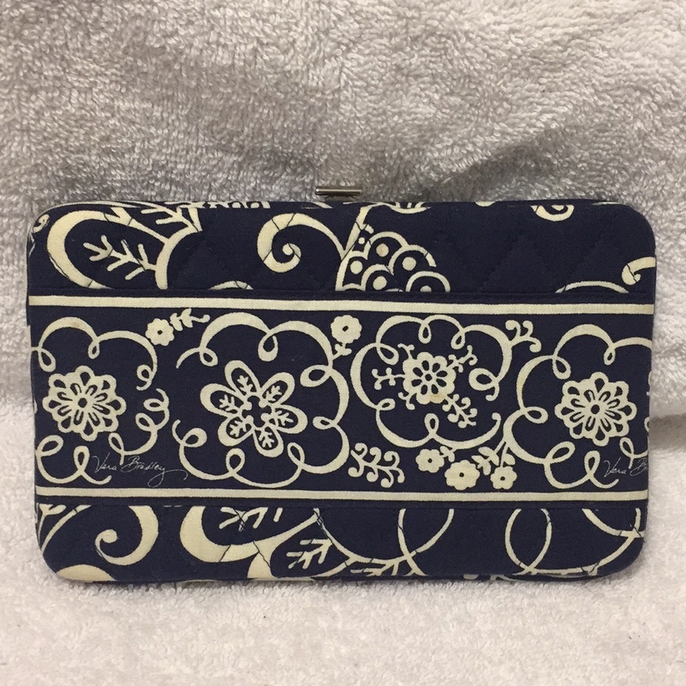 Vera Bradley Opera Wallet. Navy Blue. NEW